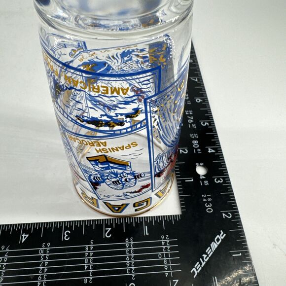 Niagra Falls Glass Tumbler Gold Rim Vintage Collectible Free Shipping - Picture 11 of 14